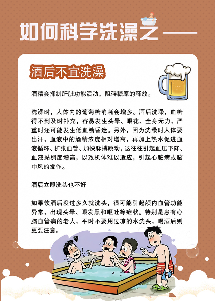 如何科学洗澡健康科普知识psd模版下载