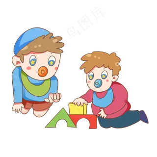 儿童节小孩玩耍 