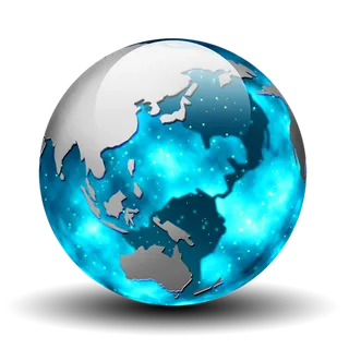 蓝色星球光芒地球一小时素材