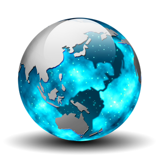 蓝色星球光芒地球一小时素材