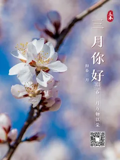 小清新简约风三月你好春天公益插画海报模板PSD分层设计素材 小清新简约风三月你好春天公益插画海报模板PSD分层设计素材