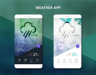 UI多页面包装展示手机APP交互界面样机长图概念PSD设计模板