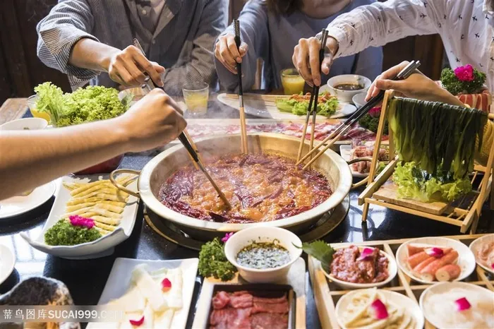 聚会吃火锅家庭聚餐公司员工