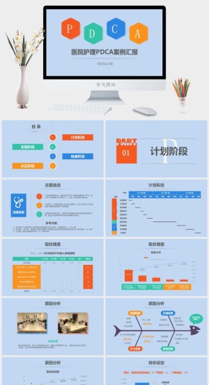 护理医疗PPT模板预览图