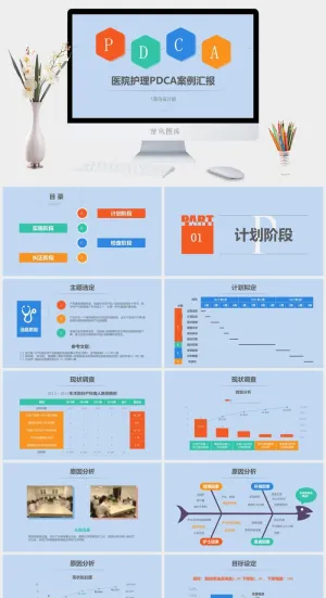 护理医疗PPT模板预览图