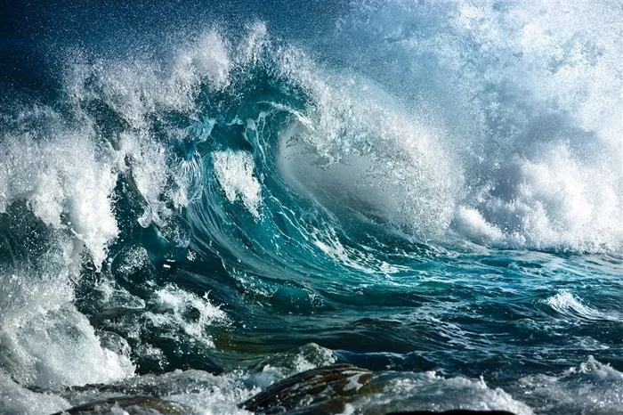 大海乌云震撼景色高清图片