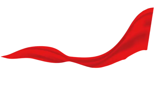 红色飘带免扣素材