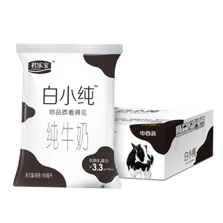 君乐宝白小纯4超市商品白底图免抠实物摄影png格式图片透明底