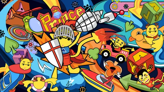 卡通涂鸦街头彩色墙绘壁纸插画儿童创意嘻哈漫画图集PSD素材