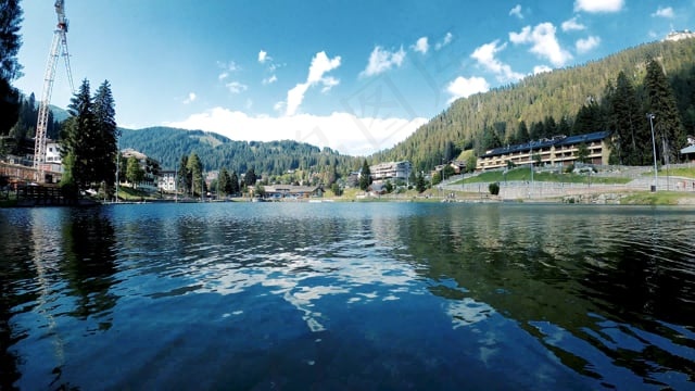 湖, 山, 国家公园, 全景, 自然, 景观, 气氛, 大气