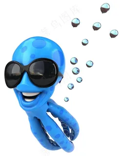 可爱3D卡通章鱼图片 可爱3D卡通章鱼图片