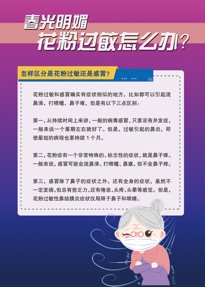 花粉过敏怎么办医疗卫生海报psd模版下载