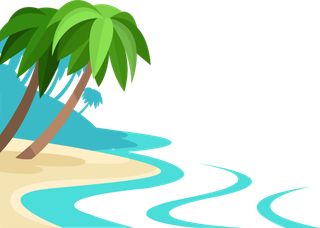海边简笔画