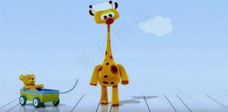 萌萌哒动物长颈鹿