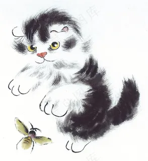 水墨猫系列素材 水墨猫系列素材