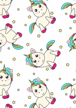 粉红独角兽彩虹色