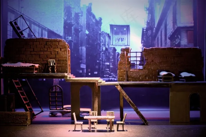 话剧推销员之死舞美设计效果图