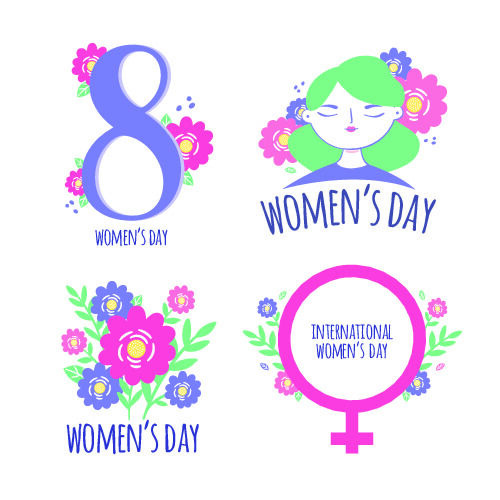 三八妇女节女神节背景eps,ai矢量模版下载