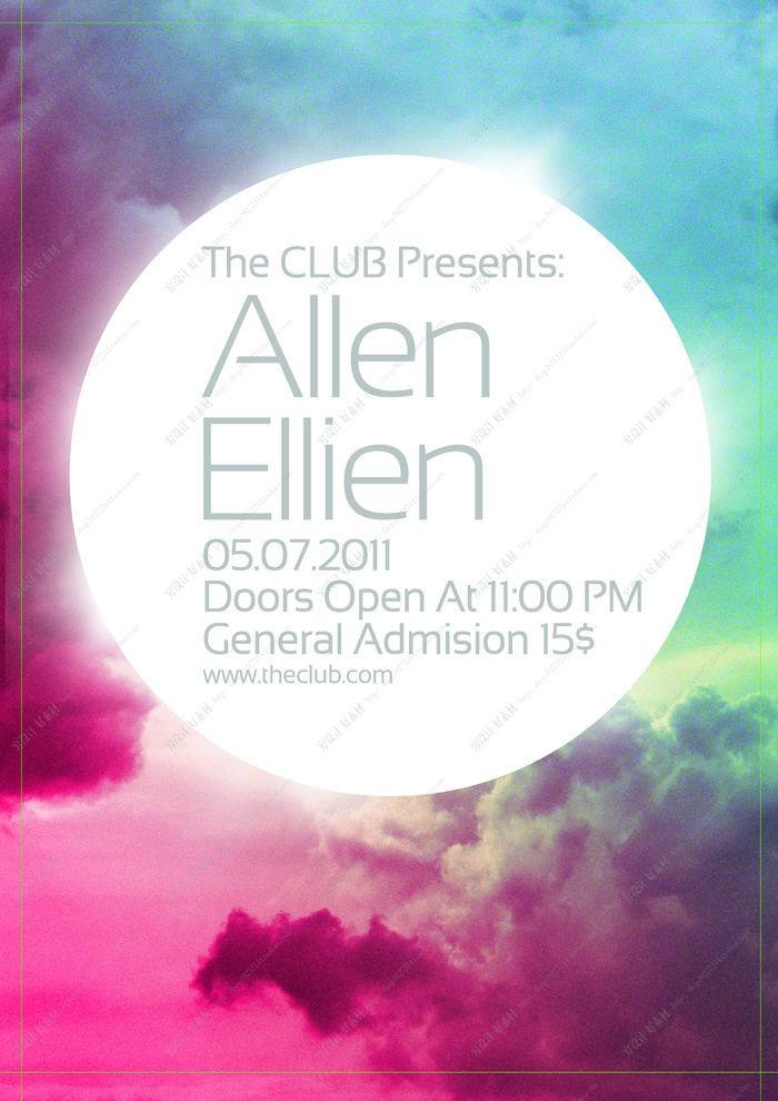 科技感多边形海报模板