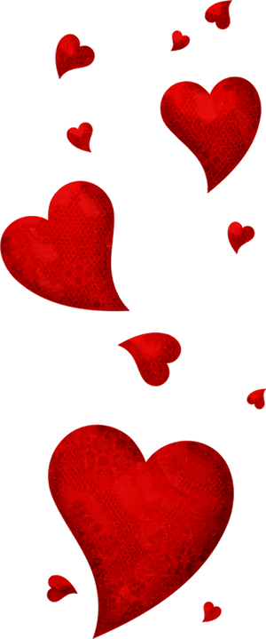 暗红爱心情人节