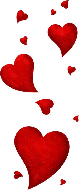 暗红爱心情人节