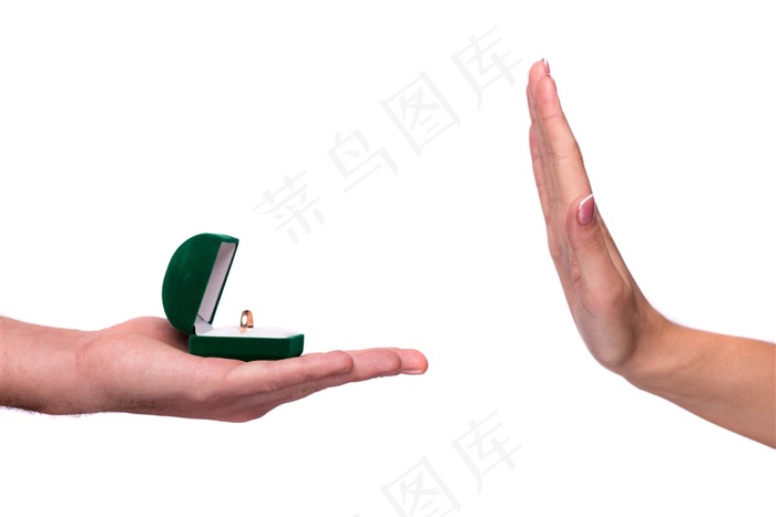 求婚拒绝手势图片