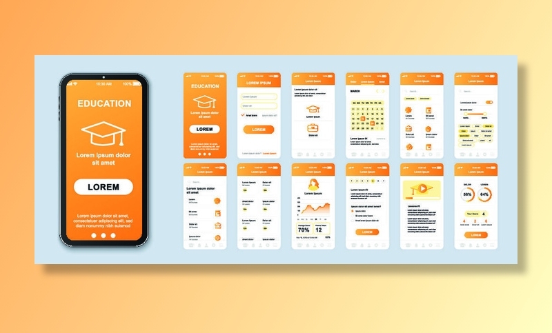 手机移动端整套APP交互UI界面套图作品集EPS矢量图设计素材eps,ai矢量模版下载