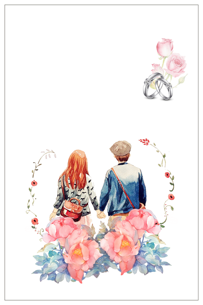 情人节背影情侣