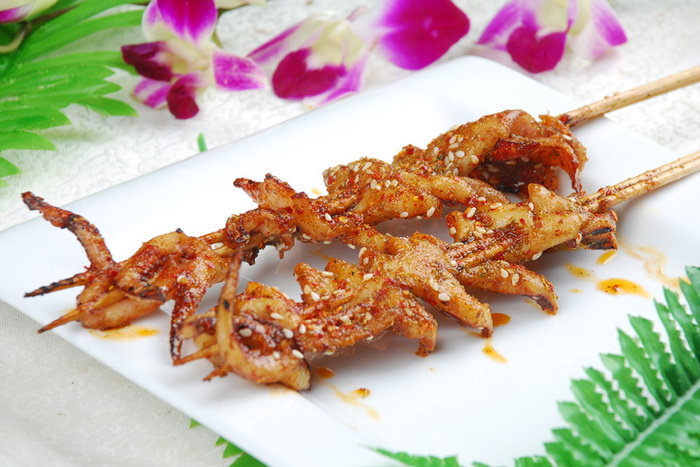 烤鱿鱼餐饮菜单烧烤烤串高清图