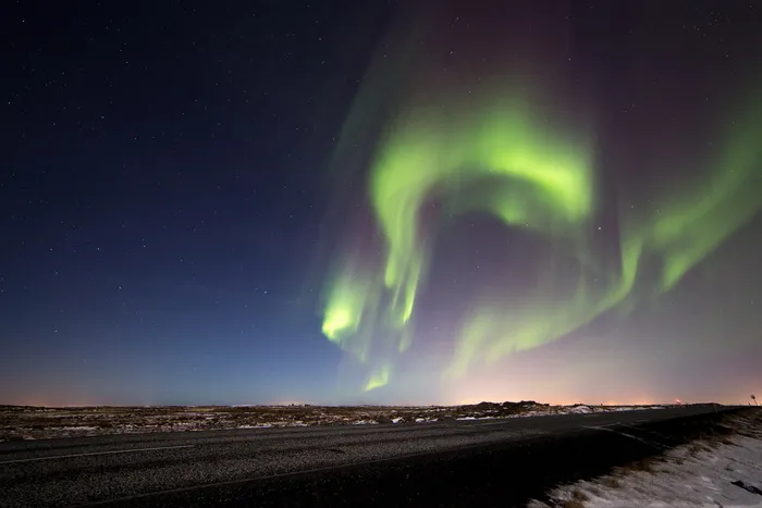 绿色极光图片欣赏