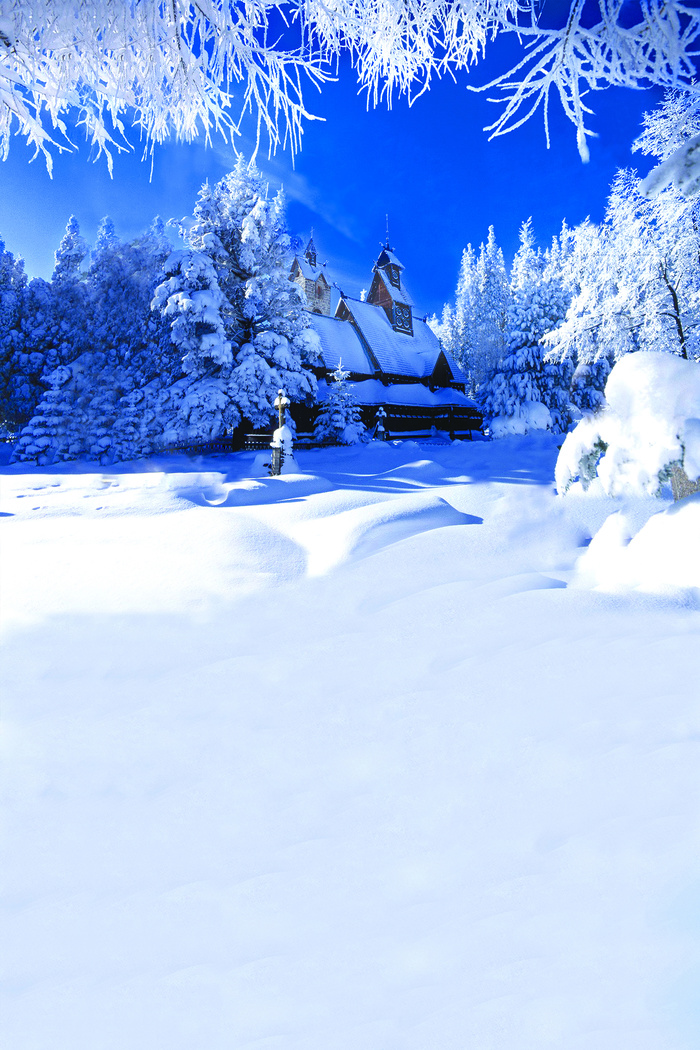 摄影背景 冰天雪地