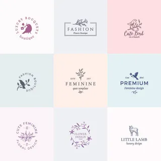 手绘Logo标志素材