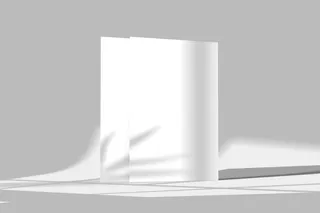 黑白灰简约光影海报样机