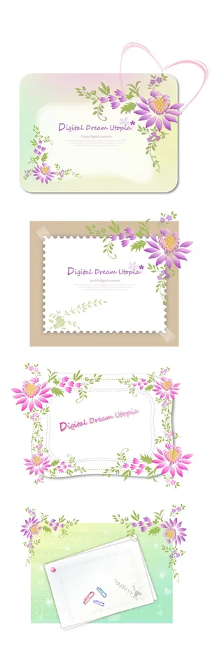 简约风名片海报边框图框素材AI矢量图 (134)