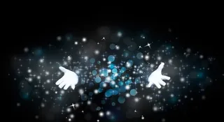 展示魔法的魔术师高清图片