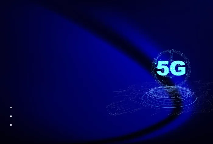蓝色科技5G画册封面