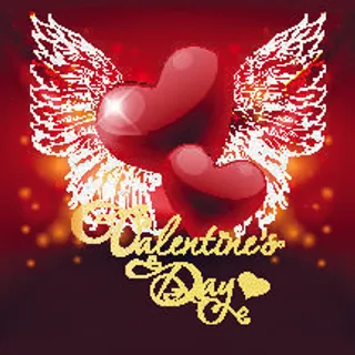 2.14情人节红心玫瑰背景