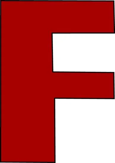 字母F PNG免抠(387x550)