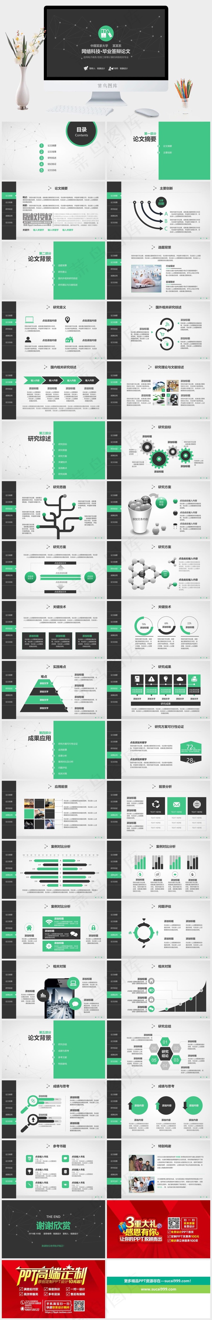 总结
灰色营销硬朗PPT模板