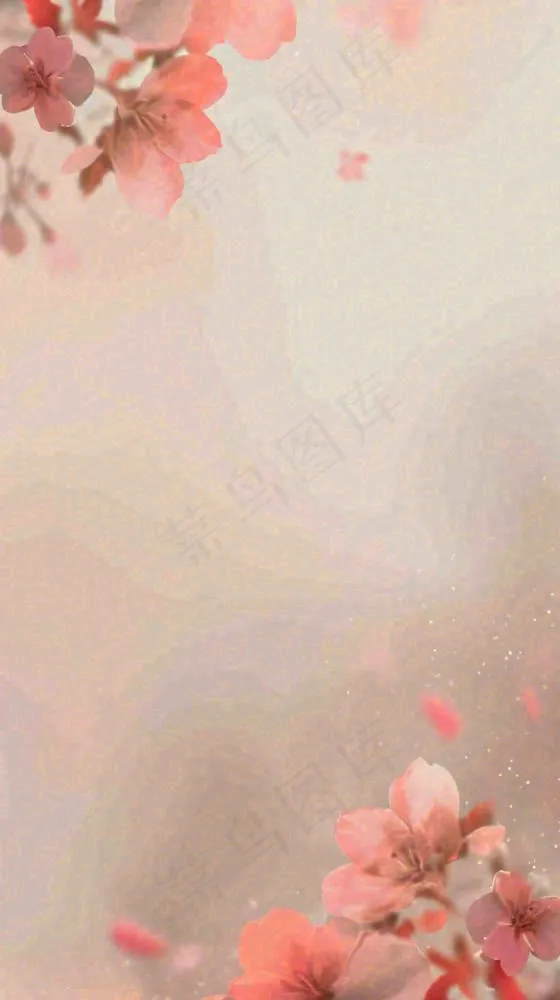 简约花朵鲜花纹理背景(816x1456)