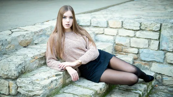 优美*美女模特图片