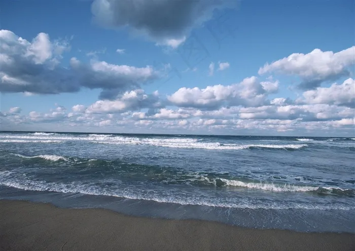蓝天白云素材背景摄影图片