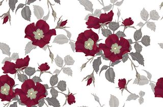 花卉唯美手绘花朵面料纹理手机壳布料面料印花服装矢量图案素材