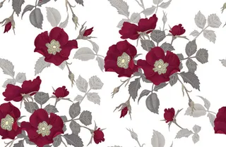 花卉唯美手绘花朵面料纹理手机壳布料面料印花服装矢量图案素材