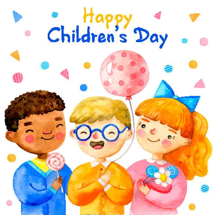 卡通儿童节素材ai矢量模版下载