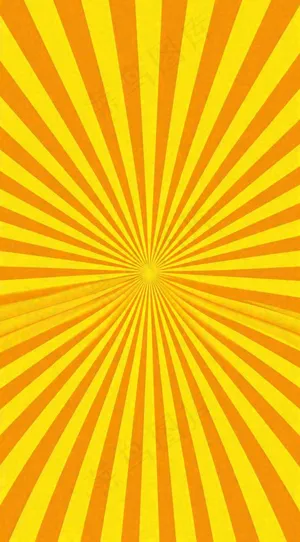 黄色渐变旋转放射背景