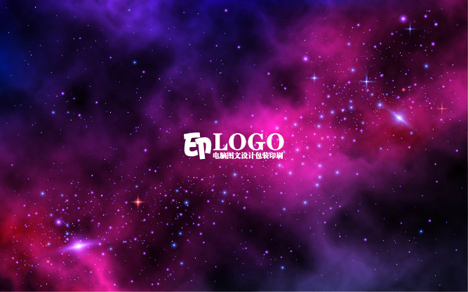 矢量彩色明亮宇宙背景