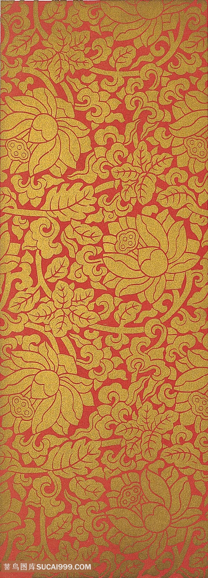 金色莲花纹样背景