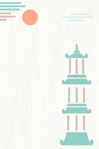 中国风传统水墨古风古典展板边框工笔画PS海报背景平面广告Ai设计素材