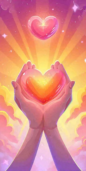 浪漫爱心情人节粉色爱情关爱